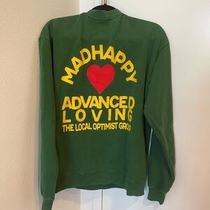 MADHAPPY Advanced Loving Graphic Crewneck - Size M, Vine Green